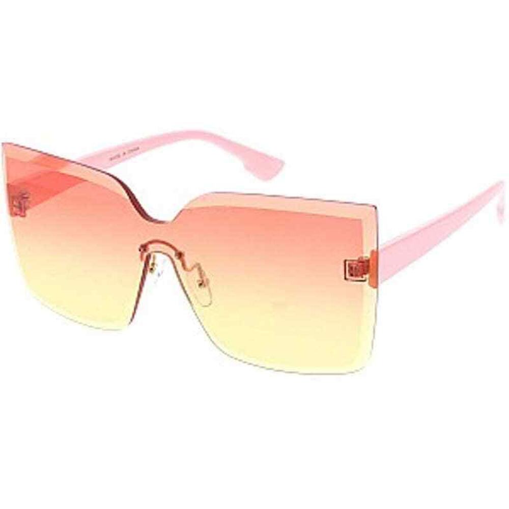 Cat Eye Sunglasses UV400 Women pink tent Lens pink Temple New